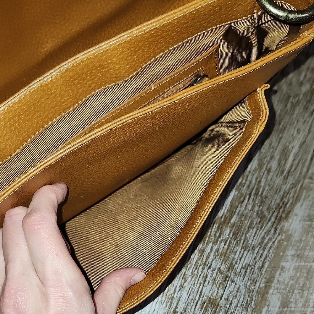 Worth Tan Shoulder Bag with Flap Closure - Picture 4 of 11